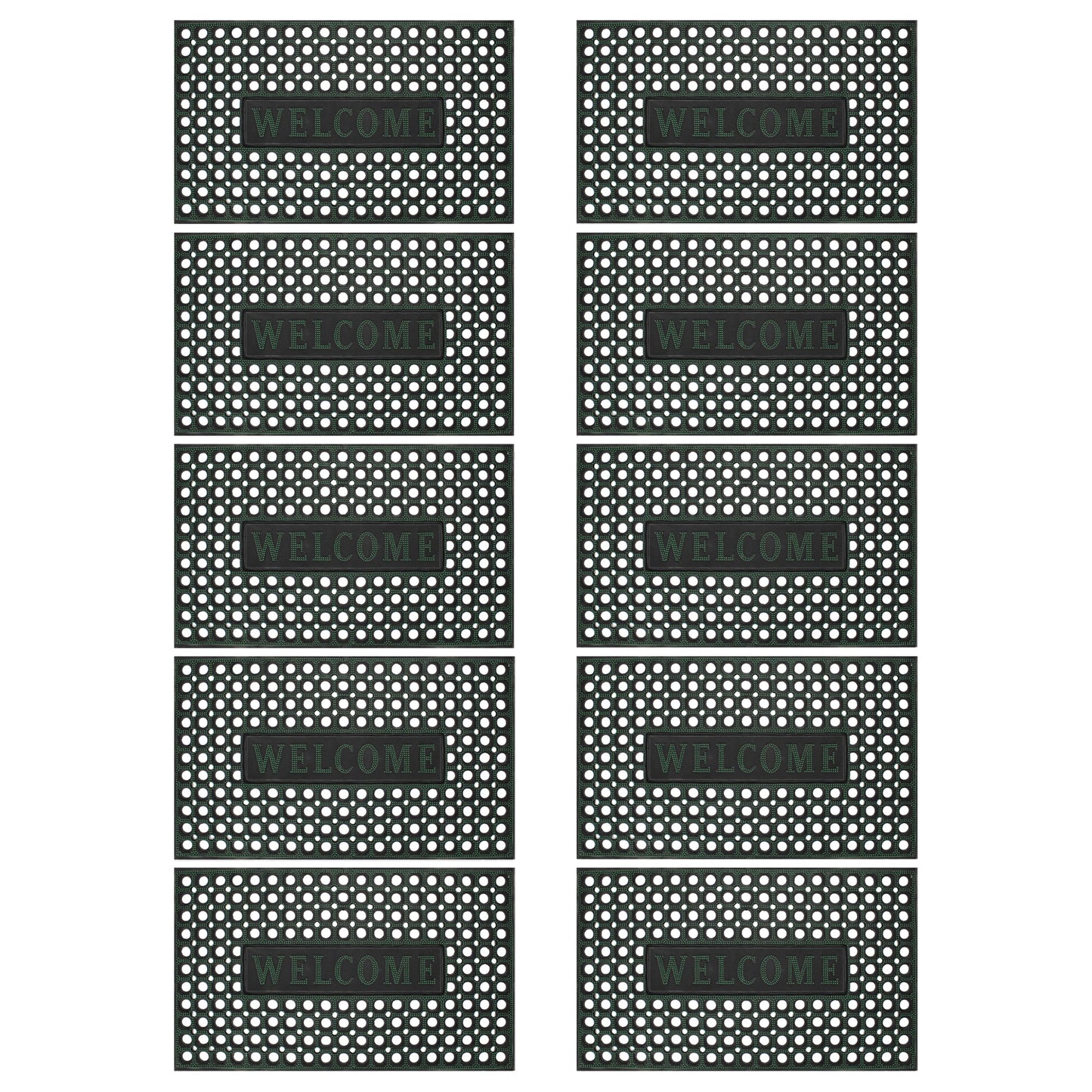 Rubber Door Mat - Non Slip Heavy Duty Welcome Doormats ~5148-15