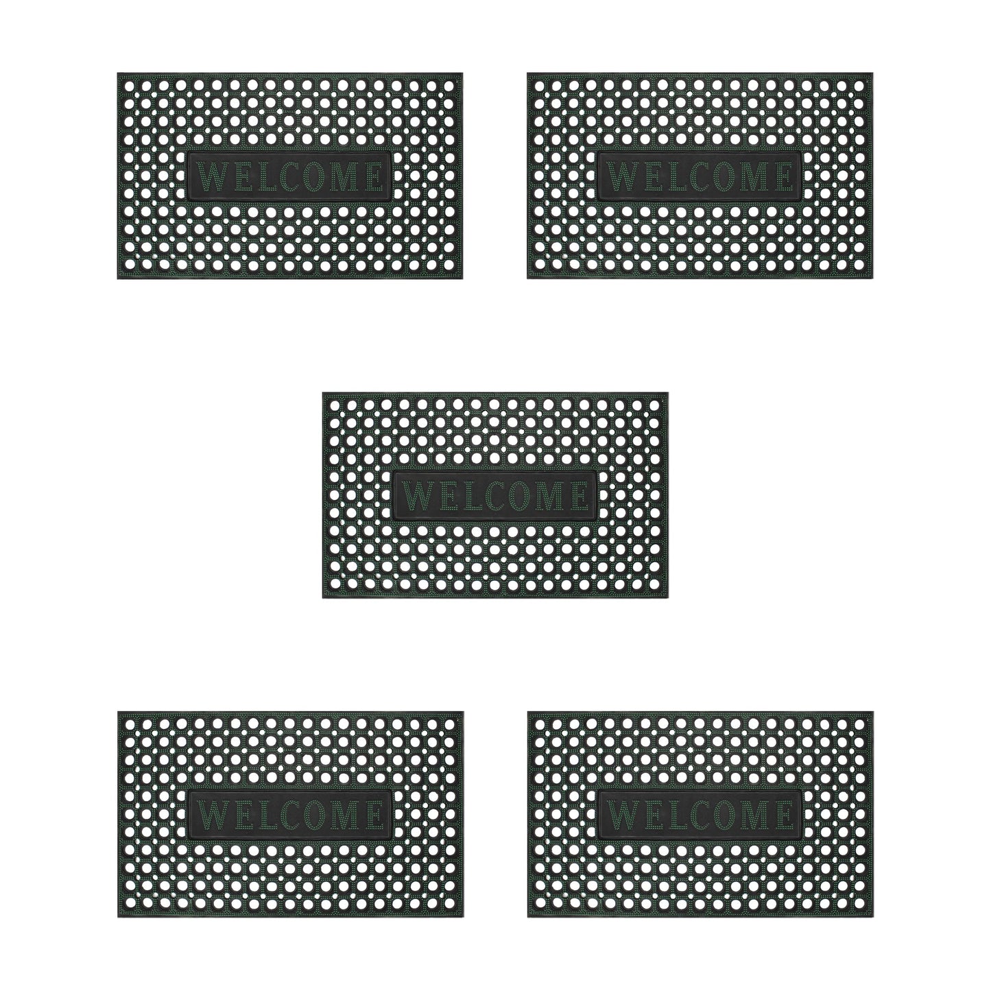 Rubber Door Mat - Non Slip Heavy Duty Welcome Doormats ~5148-14