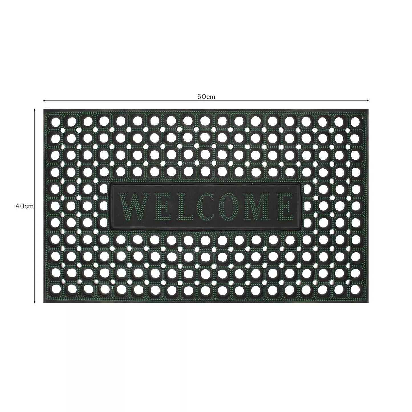 Rubber Door Mat - Non Slip Heavy Duty Welcome Doormats ~5148-1