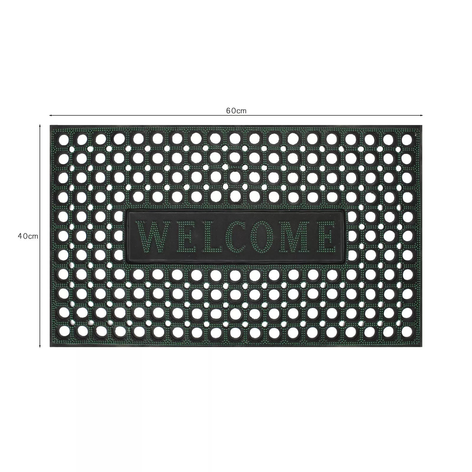 Rubber Door Mat - Non Slip Heavy Duty Welcome Doormats ~5148-1